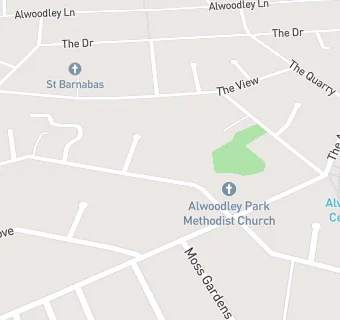 map for Alwoodley Park Lunch Club