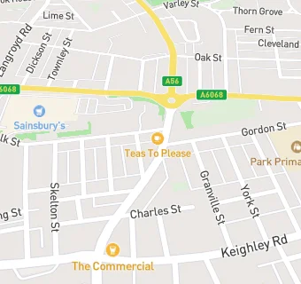 map for Skipton Road Dental Practice