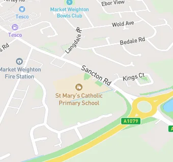 map for St Marys RC Primary School