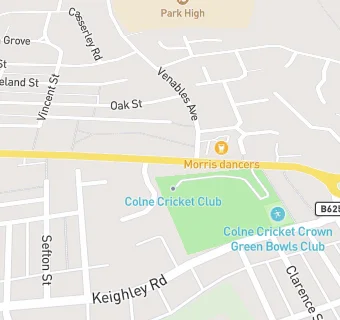 map for Colne Cricket Club