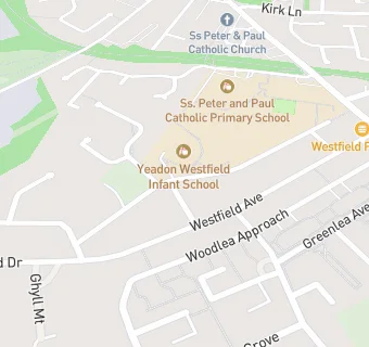 map for Yeadon Westfield Infant School