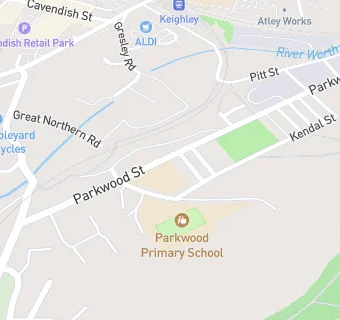 map for Parkwood Primary School