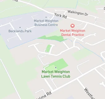 map for Market Weighton Group Practice