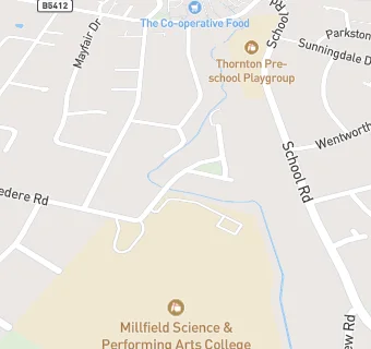 map for Lancashire Catering(Millfield College)