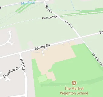 map for The Market Weighton School