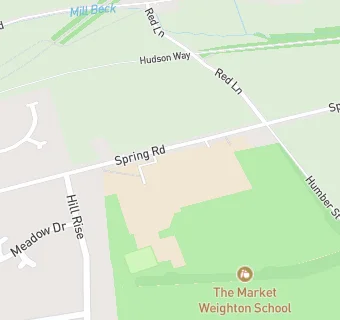 map for The Market Weighton School