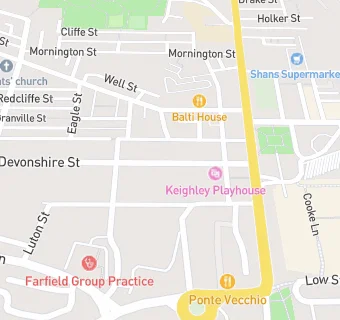 map for Keighley Playhouse