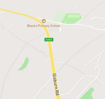 map for Blacko Primary School