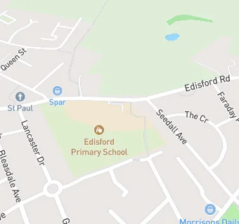 map for Edisford Primary School