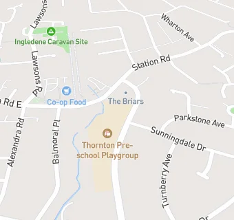 map for Thornton Pre School Playgroup