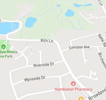 map for Hambleton Health Centre