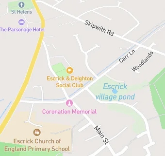 map for Escrick Church of England Primary School