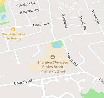 map for Thornton Cleveleys Royles Brook Primary School