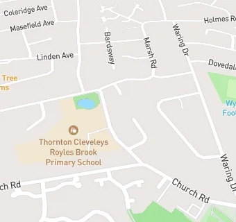 map for Lancashire Catering(Royles Brook Primary School)