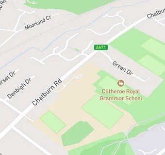 map for Clitheroe Royal Grammar School