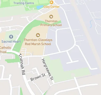 map for Lancashire Catering(Red Marsh School)