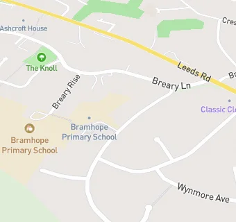 map for Bramhope Middle School