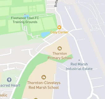 map for Thornton Primary School