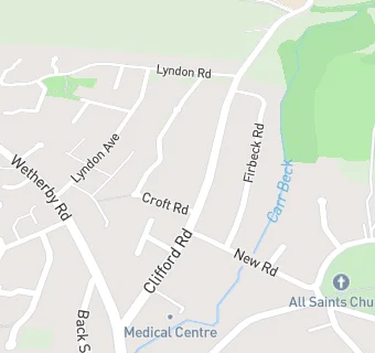 map for Bramham Medical Centre