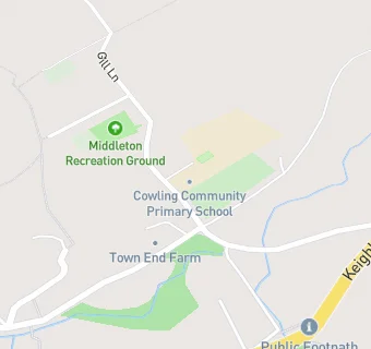 map for Cowling Community Primary School