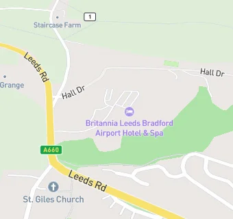 map for Britannia Leeds Bradford Airport Hotel