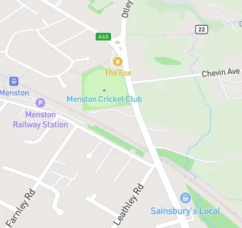 map for Menston Cricket Club