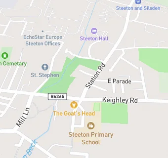 map for Steeton Working Mens Club