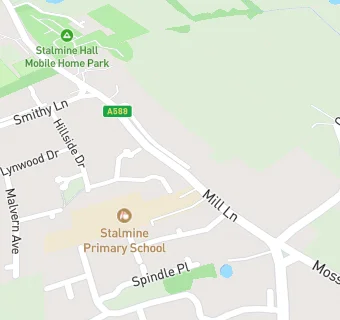 map for Stalmine Primary School