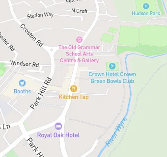 map for The Crown Hotel Garstang