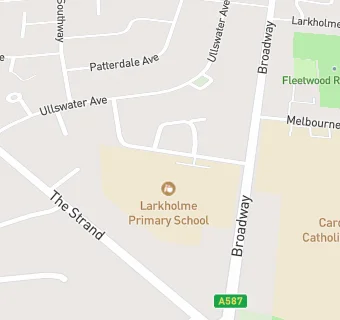 map for Larkholme Primary School