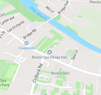 map for Boston Spa Methodist Church