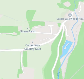 map for CALDER VALE VILLAGE HALL