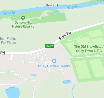 map for Otley Garden Centre