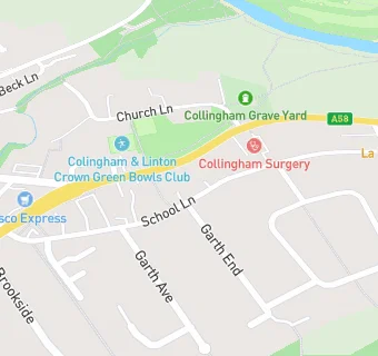 map for Collingham Church View Surgery