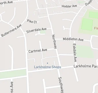 map for Larkholme Community Centre