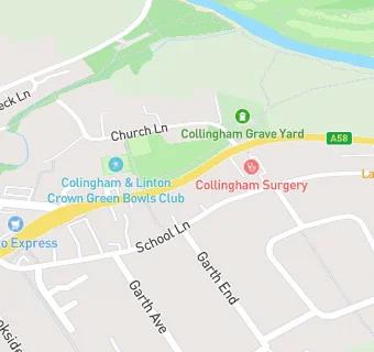 map for Collingham News (within Collingham Post Office)