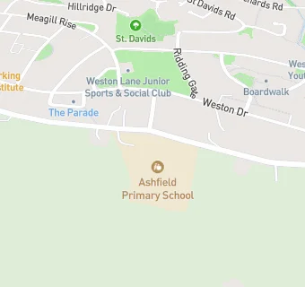 map for Ashfield Primary School