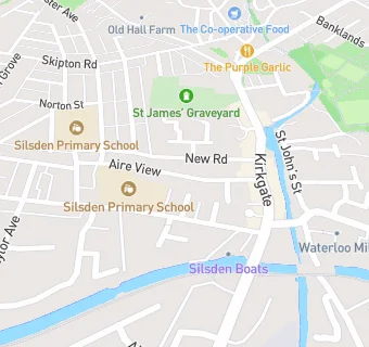 map for Silsden Primary School