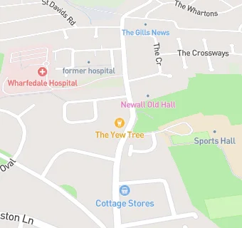 map for Otley Newall Infant School