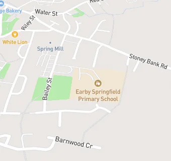 map for Earby Springfield Primary School