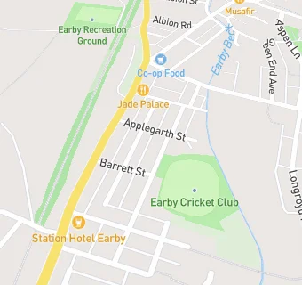 map for Earby Cricket Club