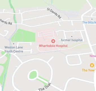 map for Wharfedale General Hospital