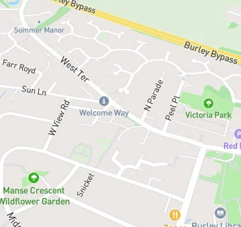 map for Burley Social Club (Bar Only)