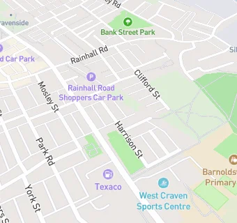 map for Mydentist, Harrison Street, Barnoldswick 