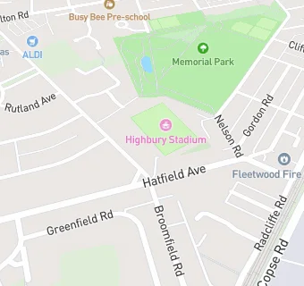 map for Fleetwood Town Football Club