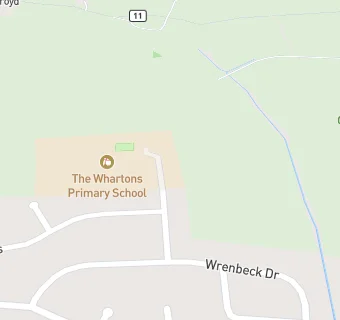 map for The Whartons Middle School