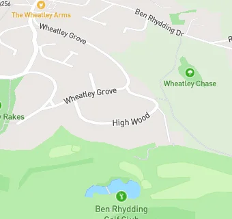 map for Ben Rhydding Golf Club (Bar Only)