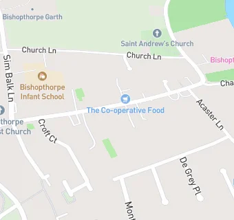 map for Bishopthorpe Sports & Social Club