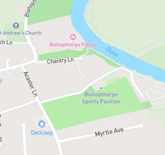 map for Bishopthorpe Pre-School Playgroup