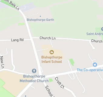 map for Bishopthorpe Infant School